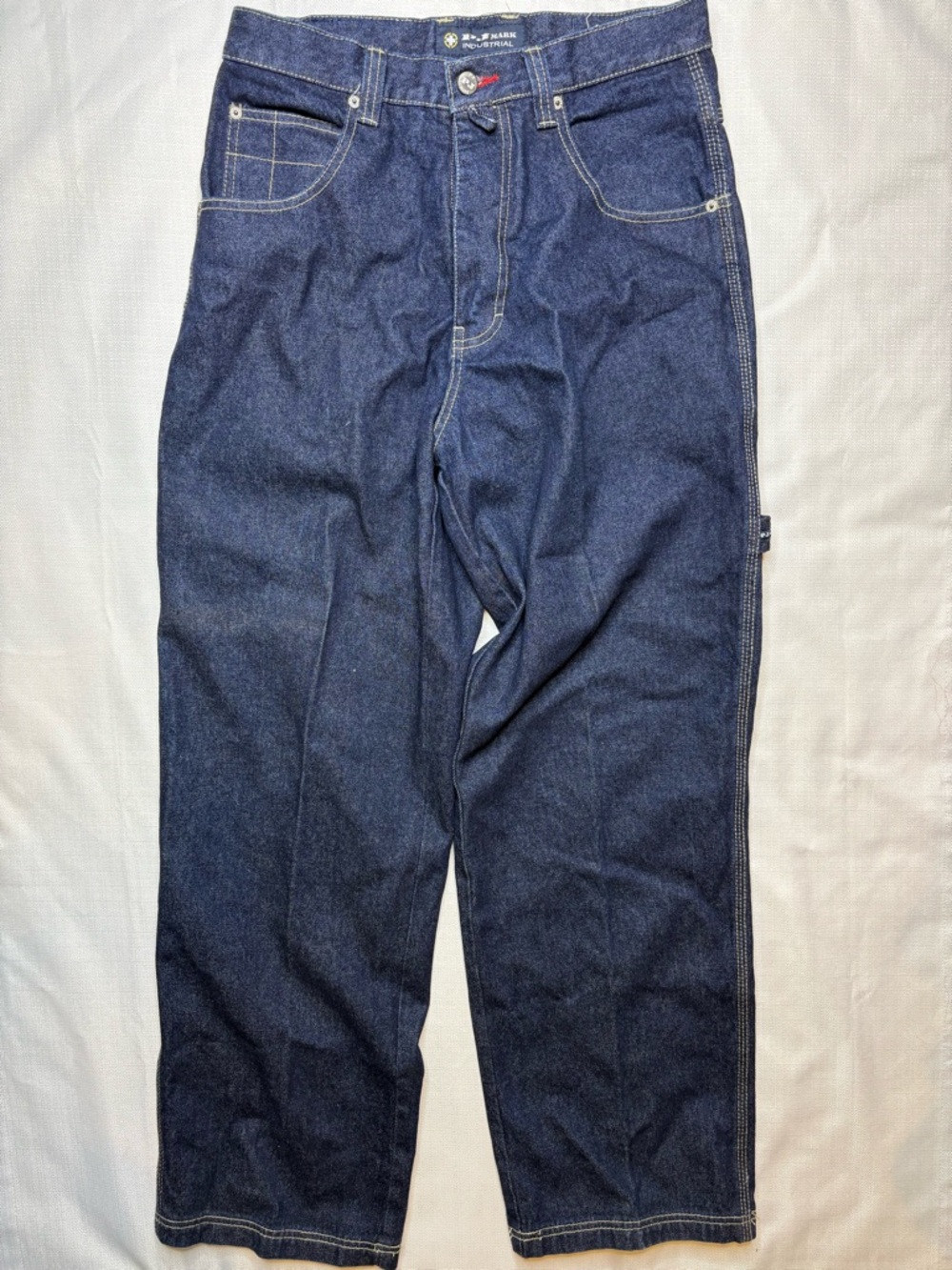 Relaxed Fit Men's Dark Blue Jeans - Casual Everyday Denim